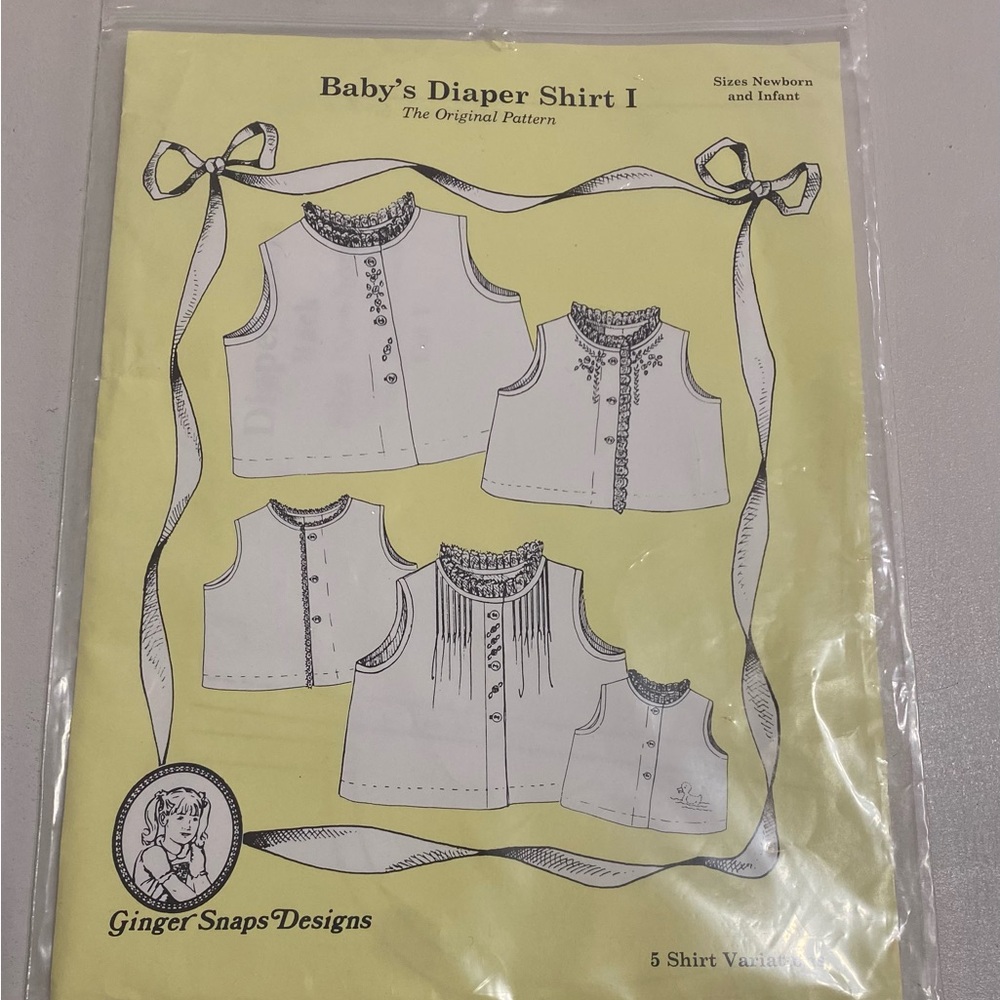 Yellow Diaper Covers Pattern with Vintage Style